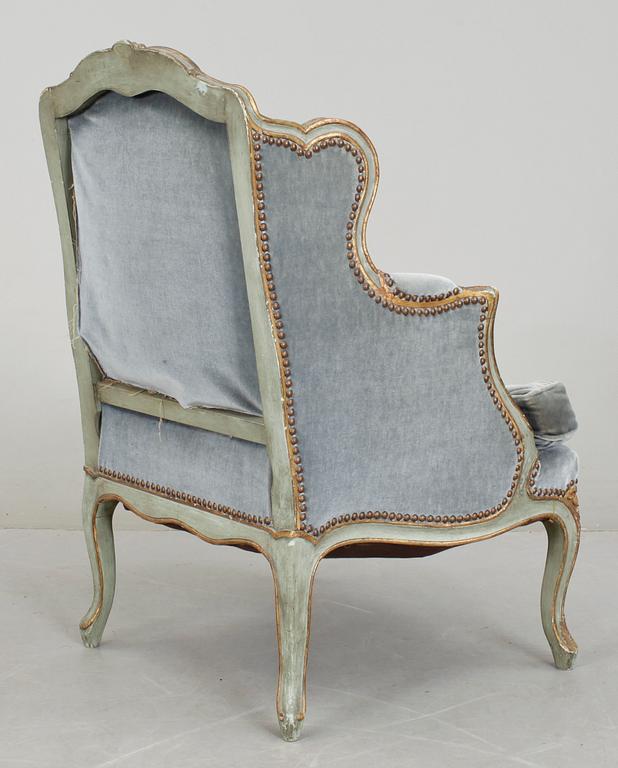 BERGERE, Louis XV-stil, omkr år 1900.