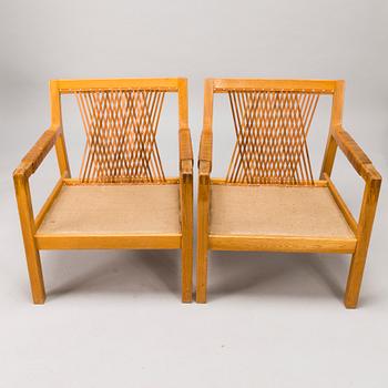 CARL GUSTAF HIORT AF ORNÄS, a pair of mid 20th century, 'Rialto' armchairs for Puunveisto Oy - Wood work Ltd.