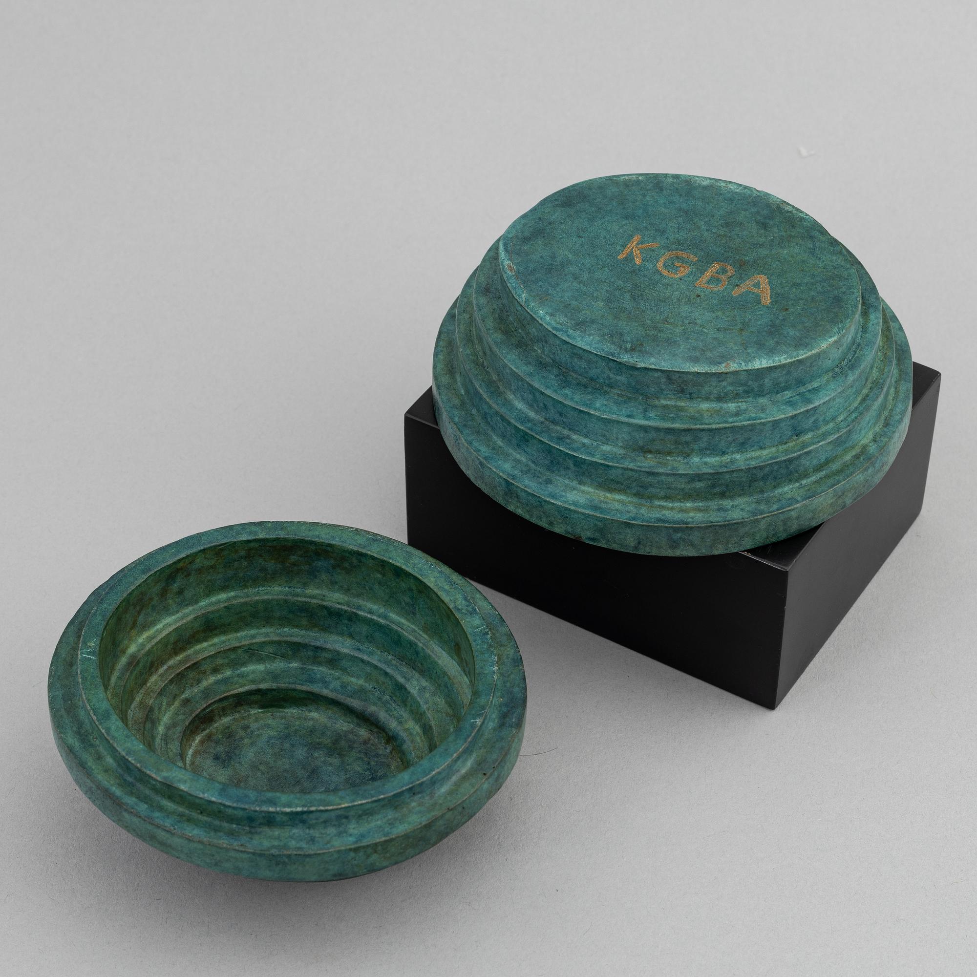 Bo Andersson, skulptur, signerad. Total höjd 12 cm (inkl bas).