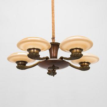 Paavo Tynell, taklampa, modell 1376/5 Taito 1930-tal.