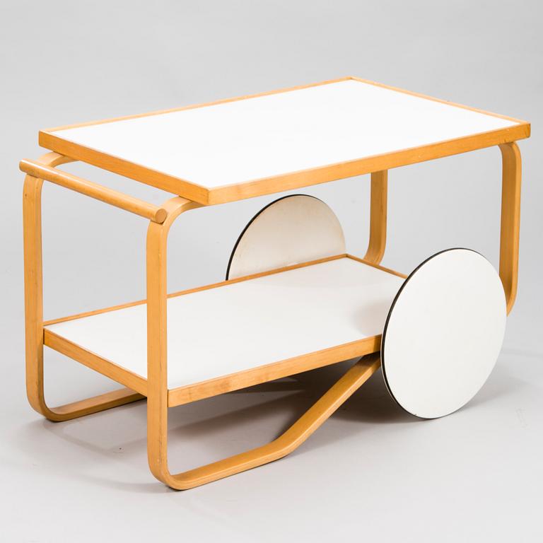 A mid-20th-century tea trolley 98, for Artek.