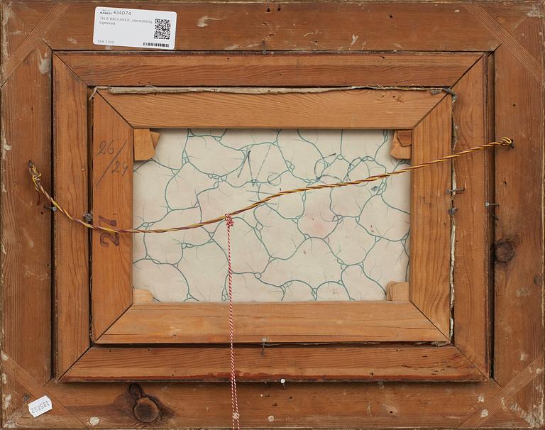 TH A BROUWER, oljemålning, signerad.