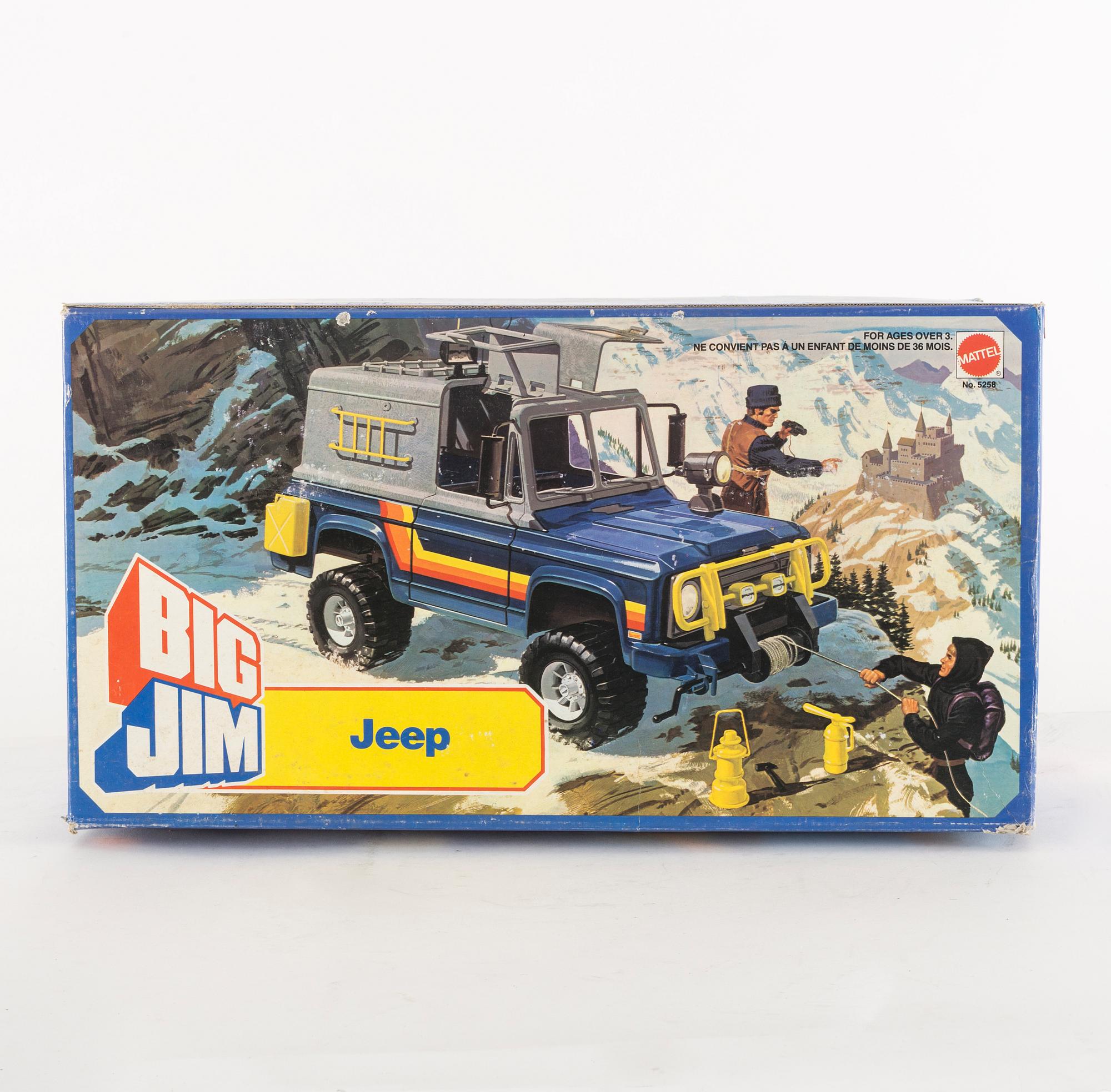 BIG JIM, Jeep i förpackning, Mattel, 1981.