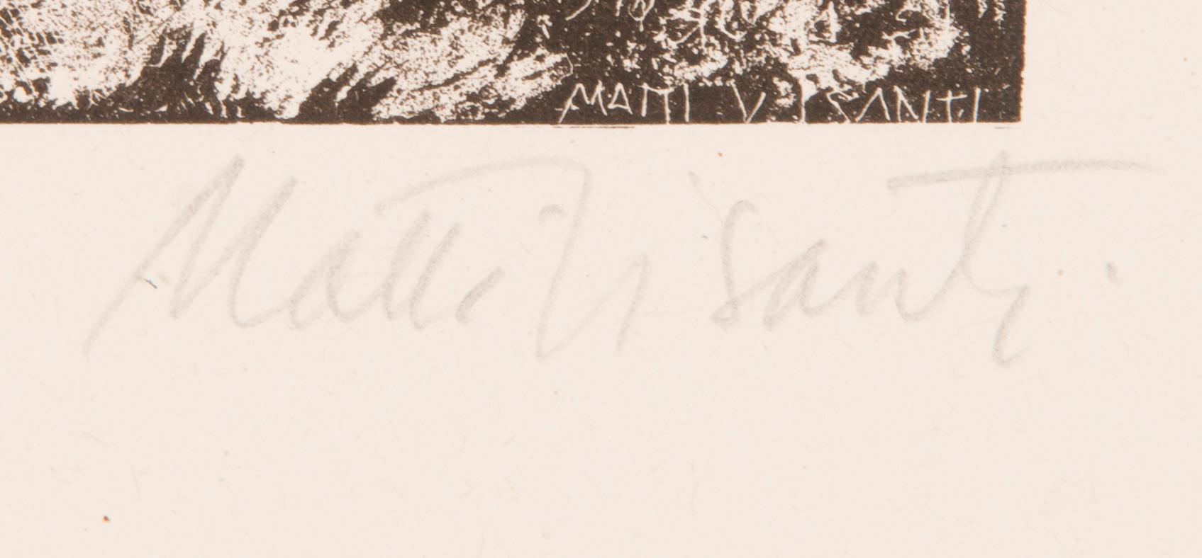 MATTI VISANTI, litografier, 3 st, signerade och i plåten daterade 1940.