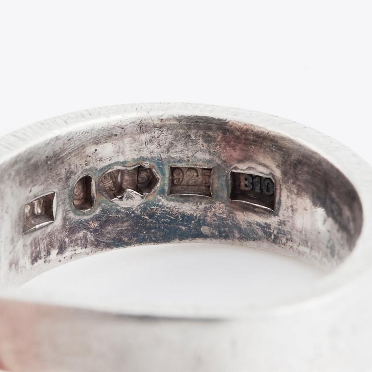 Rey Urban, a sterling silver ring.