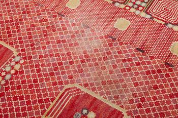 Barbro Nilsson, A CARPET, "Krabban", knotted pile, ca 334 x 296 cm, signed AB MMF BN.