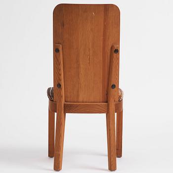 Axel Einar Hjorth, a stained pine 'Lovö' chair, Nordiska Kompaniet, Sweden 1930s.