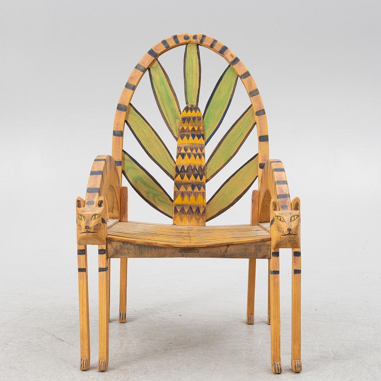 Gérard Rigot, An armchair, signed.