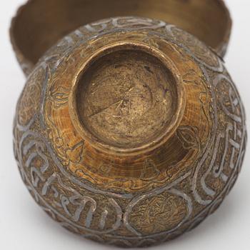 ZARFS, 12 PIECES. Metal. Height ca 3,5 cm each. Iran/Turkey, around 1900 - first half of the 20th century.