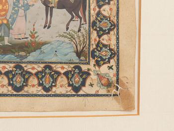 Book illustration India/Persia 19th/20th century.