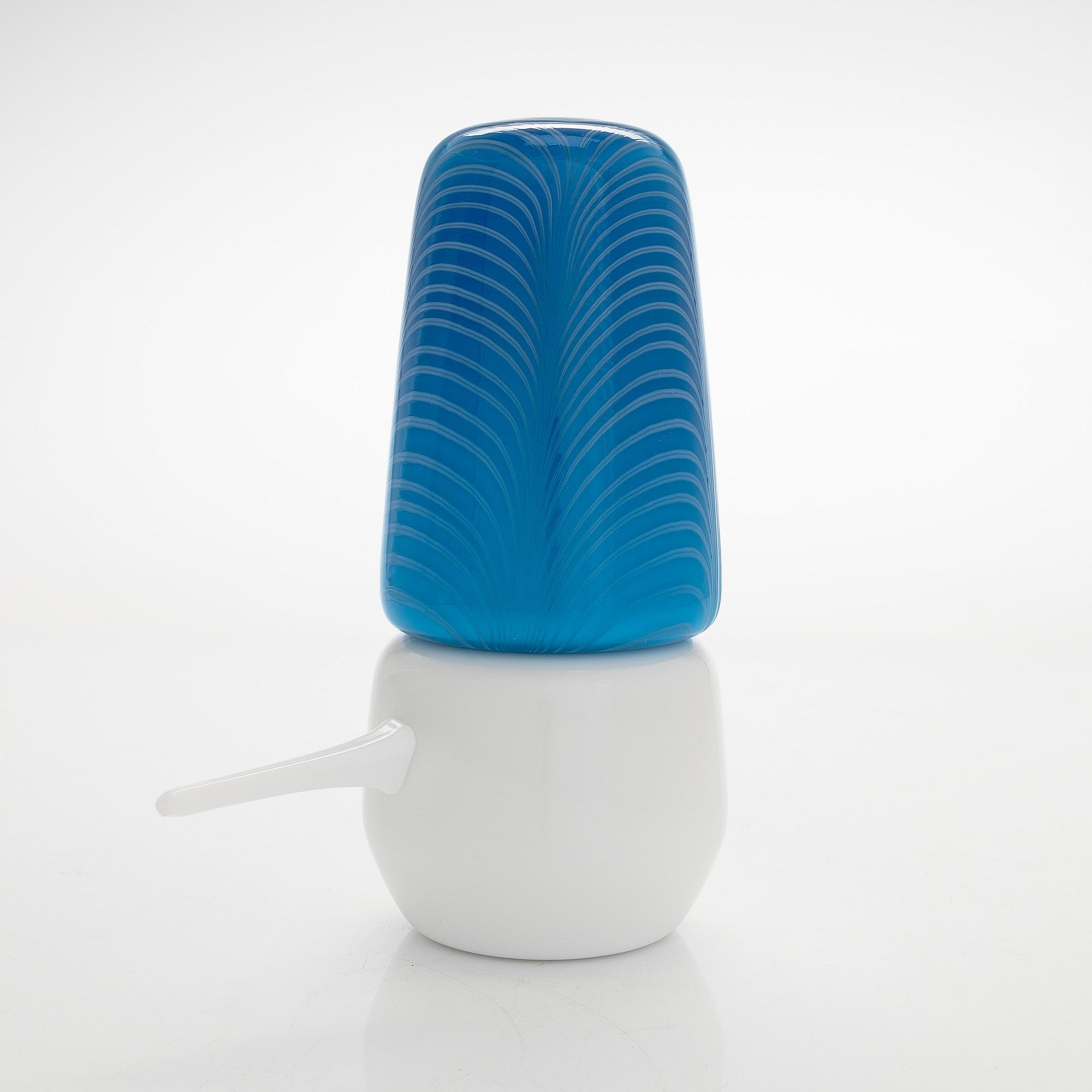 Matti Klenell, glasfågel, "Korpi Brother", signerad M. Klenell Iittala.