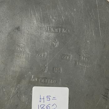 Tin objects, six pieces, Sweden, 18th-19th century.