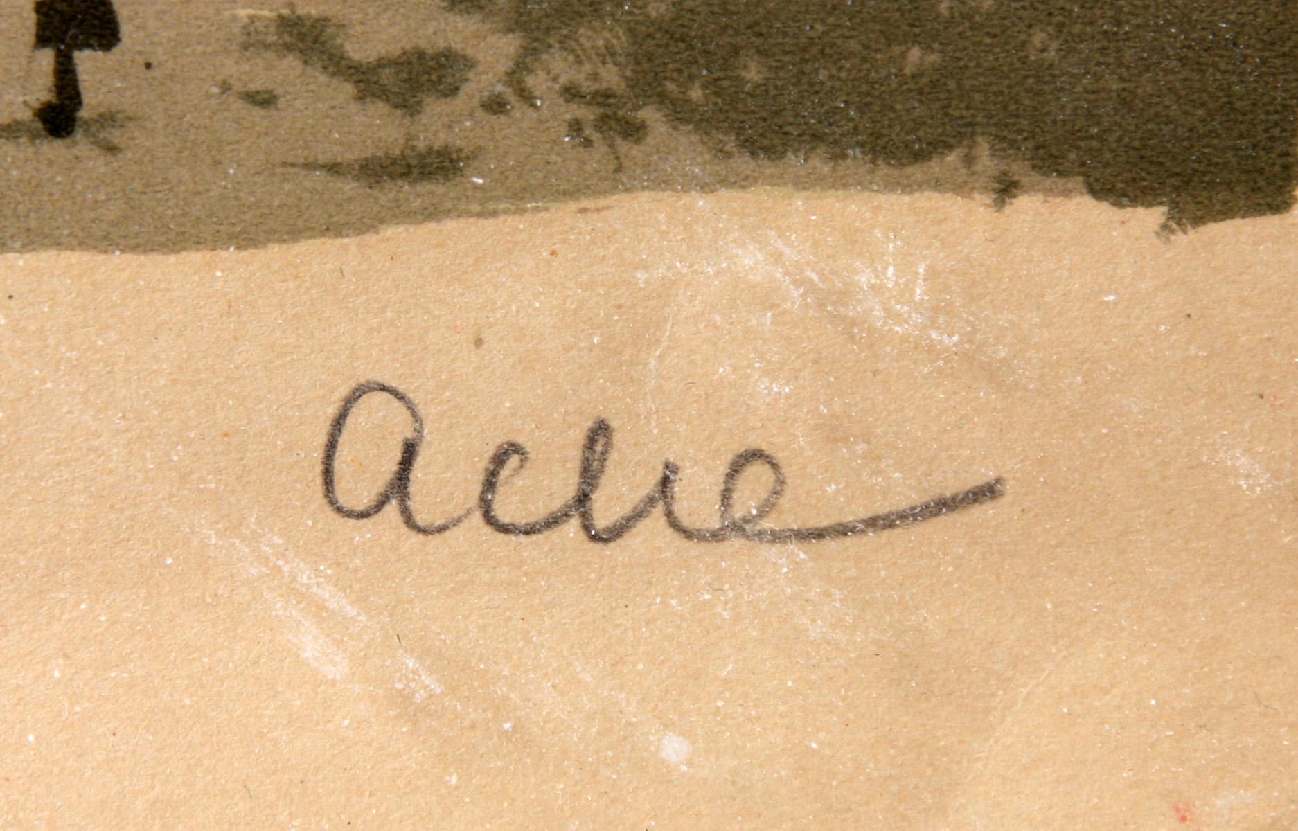 ACKE OLDENBURG, färglitografi, sign, provtryck.