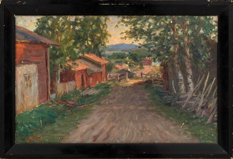 KARL ENOCH RIGNÉR, olja på duk, signerad 1919.