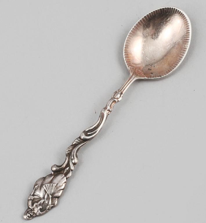 PARTI SILVER, 4 delar, mestadels GEWE, Malmö, 1900-tal, vikt 365 gram.