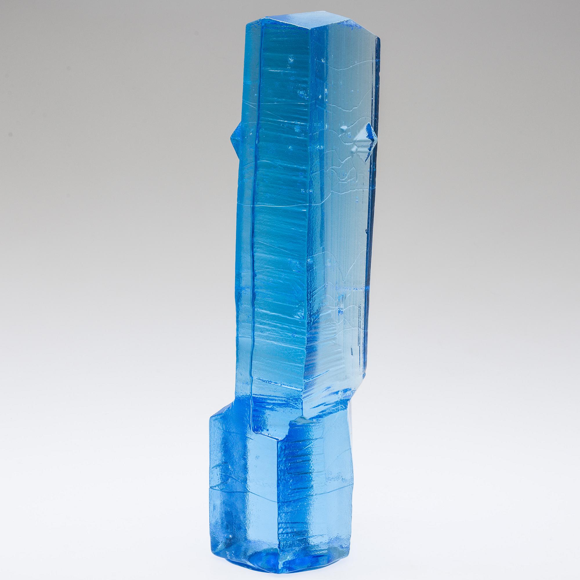 CHRISTER SJÖGREN, Skulptur, glas, Lindshammar,  signerad och daterad 2000.