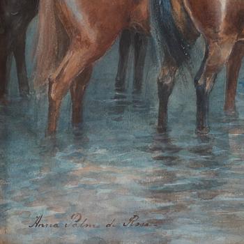 Anna Palm de Rosa, Soldiers on horseback.