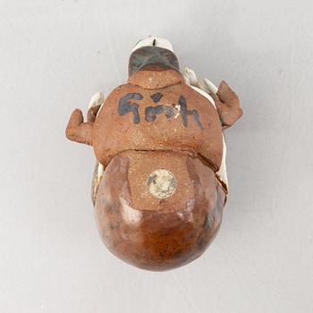 Gösta Grähs, skulpturer, 3 st, stengods, egen ateljé.