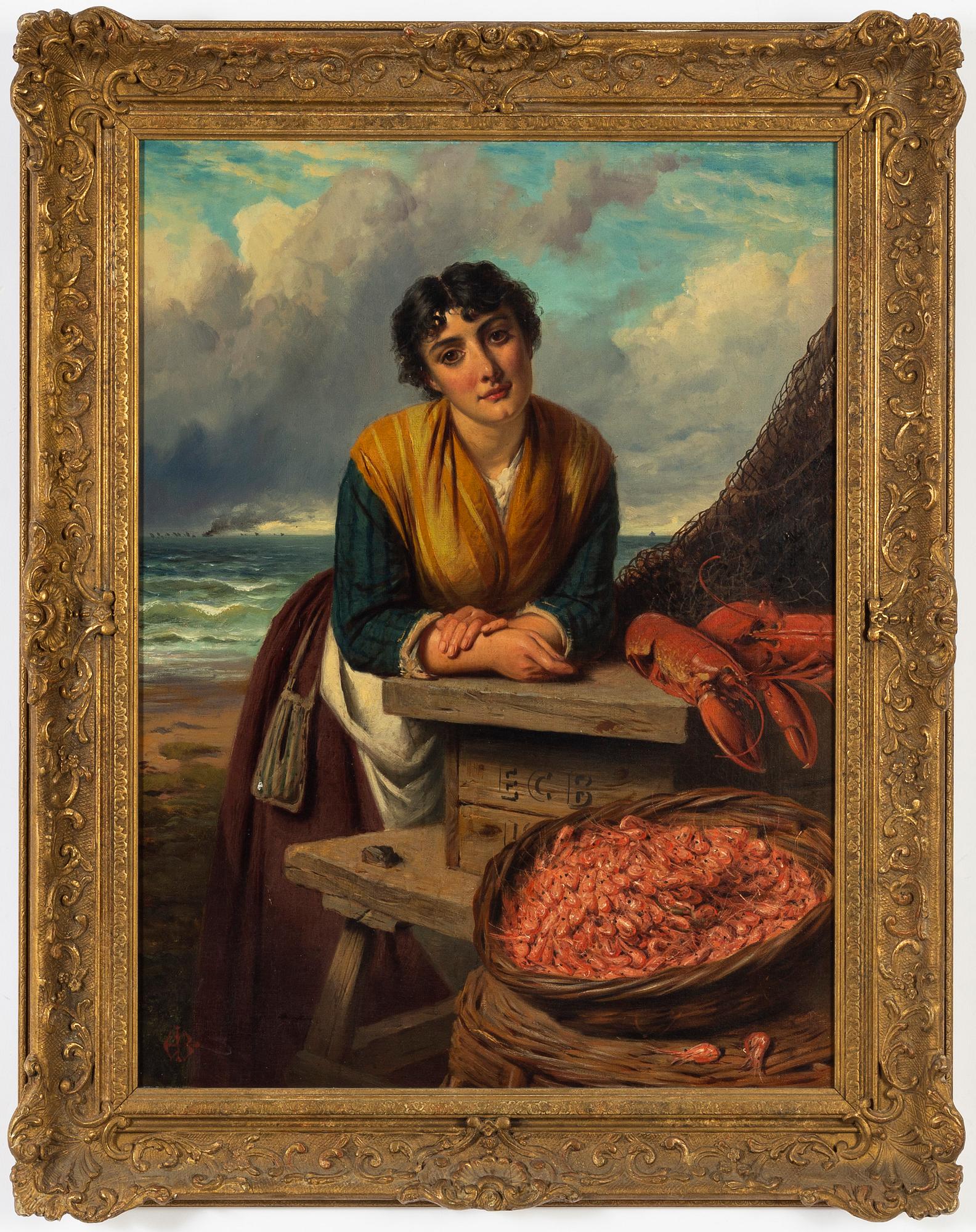 Edward Charles Barnes, oil on canvas, signed with monogram.