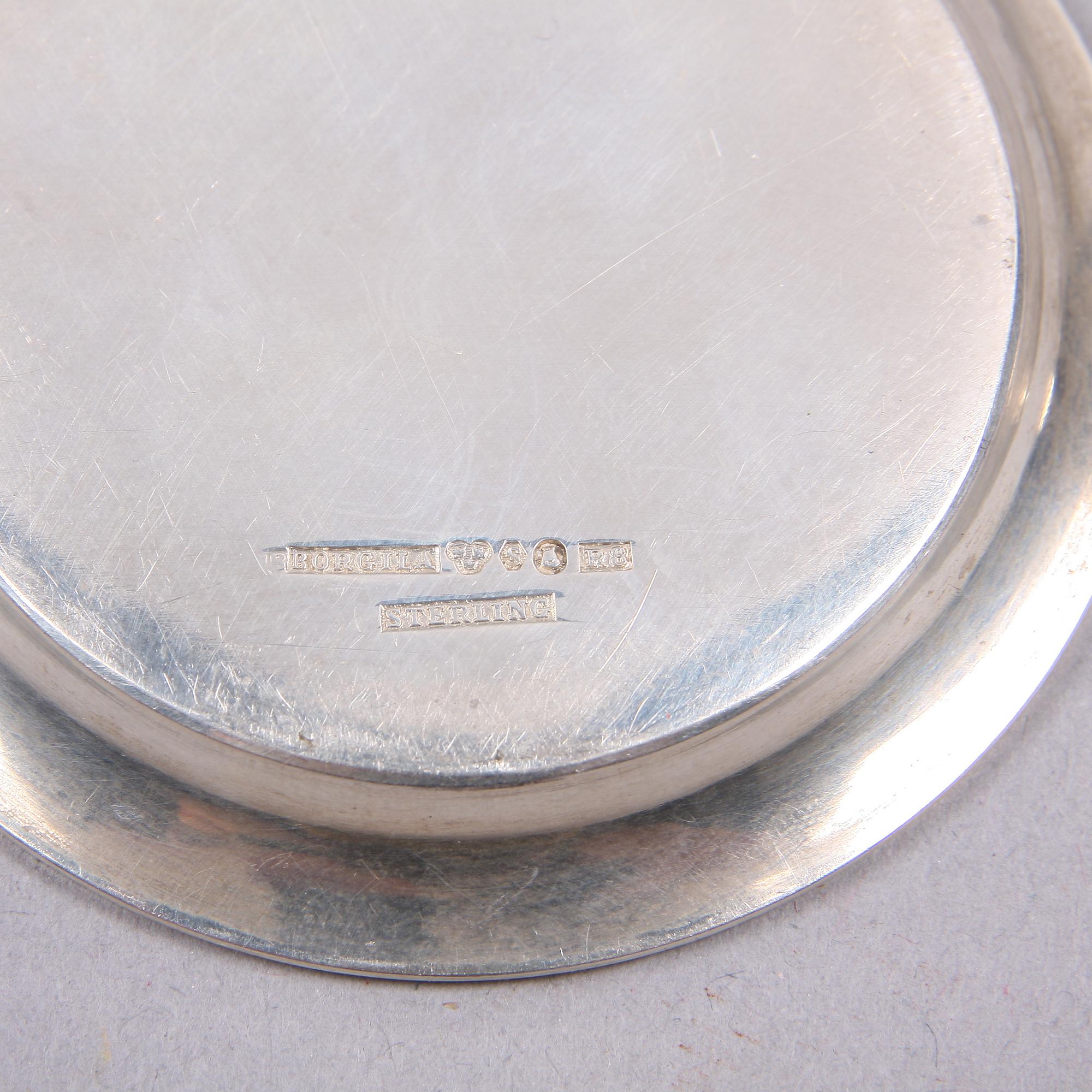 DOSOR SAMT FAT, 5 delar, silver, Georg Jensen resp Borgila, 1900-tal.