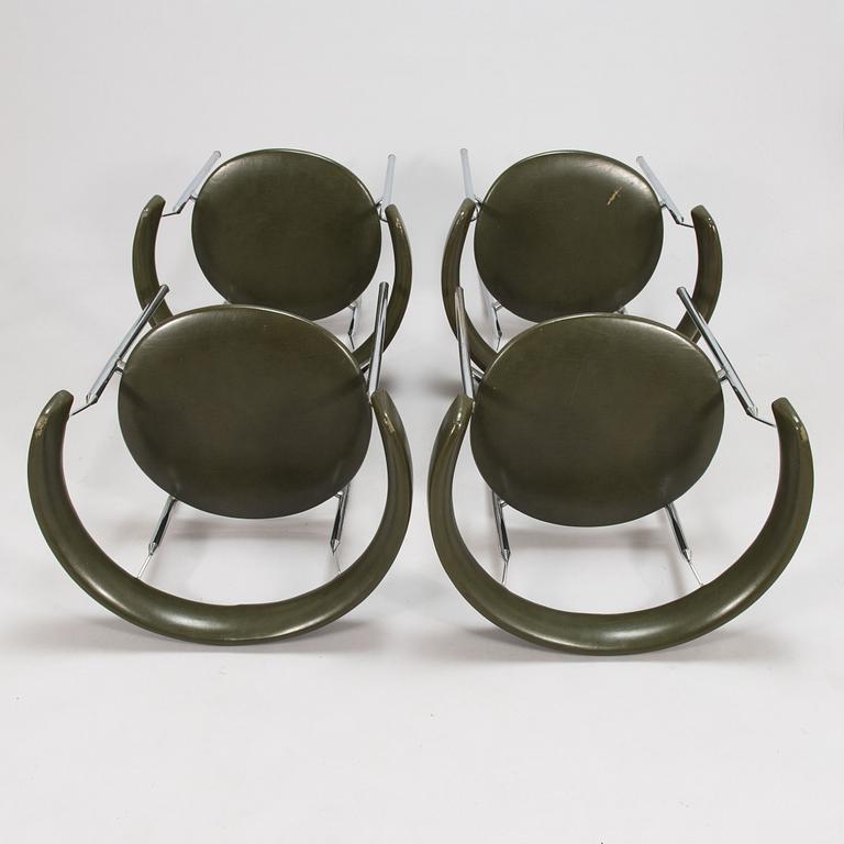 Jan Lunde Knudsen, Four 1960's armchairs for Karl Sørlie & sønner.