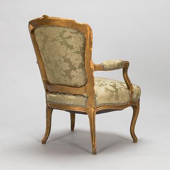 A rococo/Louis XV armchair, second half of the 18th century. - Bukowskis