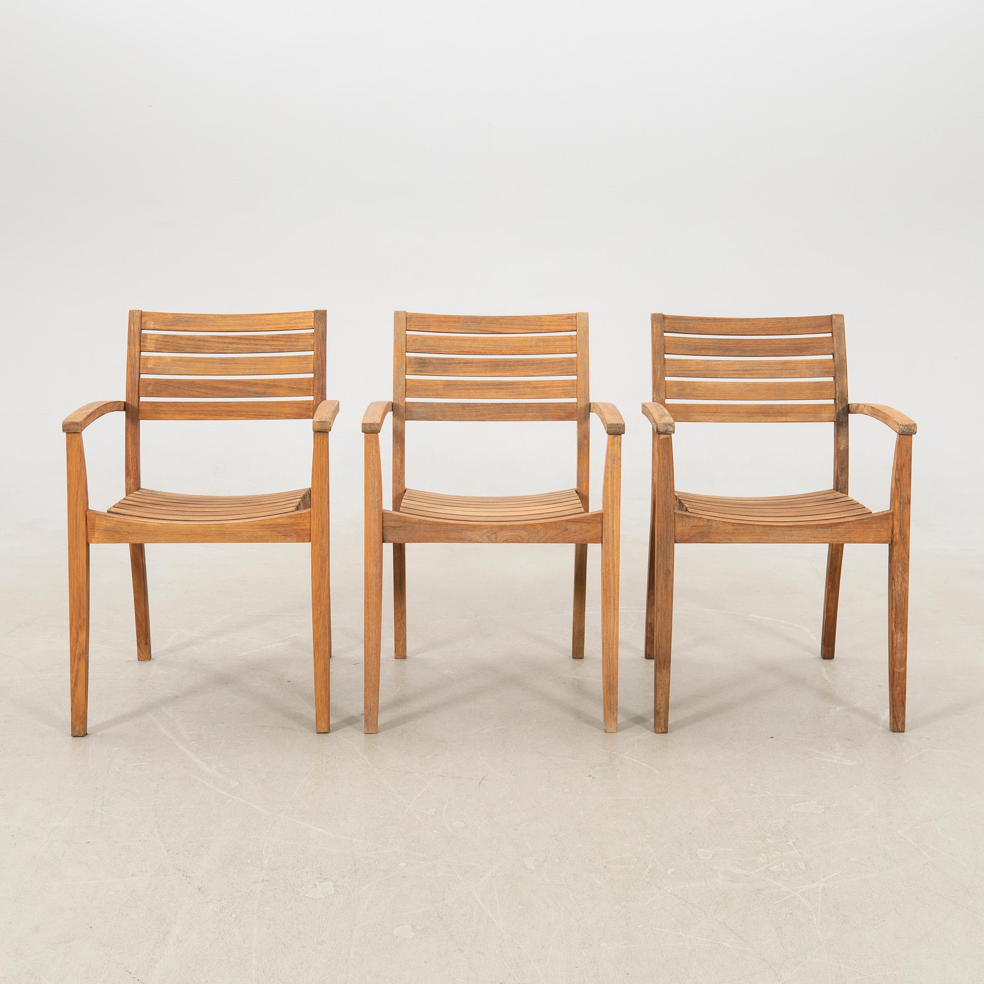 Jakob Berg trädgårdsmöbel 7 dlr "Ballare" för Fritz Hansen Danmark sent 1900-tal.