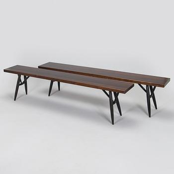 Ilmari Tapiovaara, Matbord och bänkar, 2 st "Pirkka" Aero Design Furniture Ltd 2000-tal.