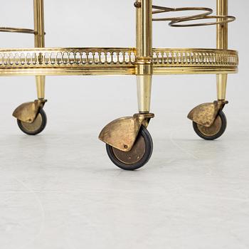 Serving cart, late 20th century.