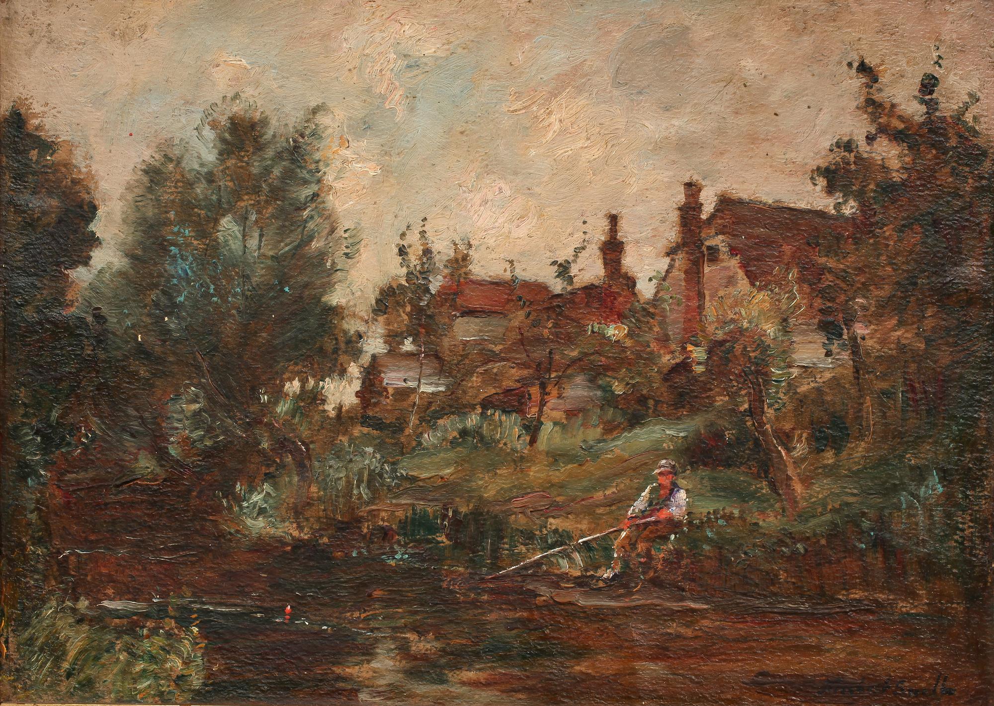 JAMES HERBERT SNELL, olja på pannå, signerad.