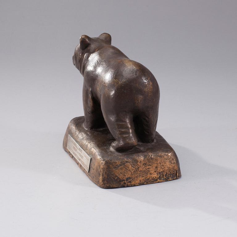 OKÄND KONSTNÄR, brons, signerad A. Vist.