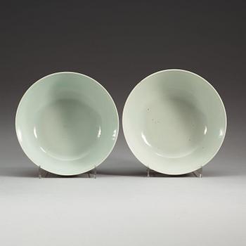 A pair of enameled bowls, Qing dynasty, 19th Century with Jiaqing seal mark.
