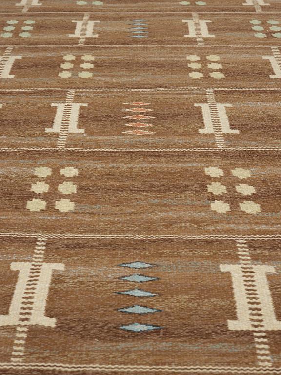 CARL DANGEL, carpet, flat weave, 308,5 x 201 cm, Signed CD (Carl Dangel).