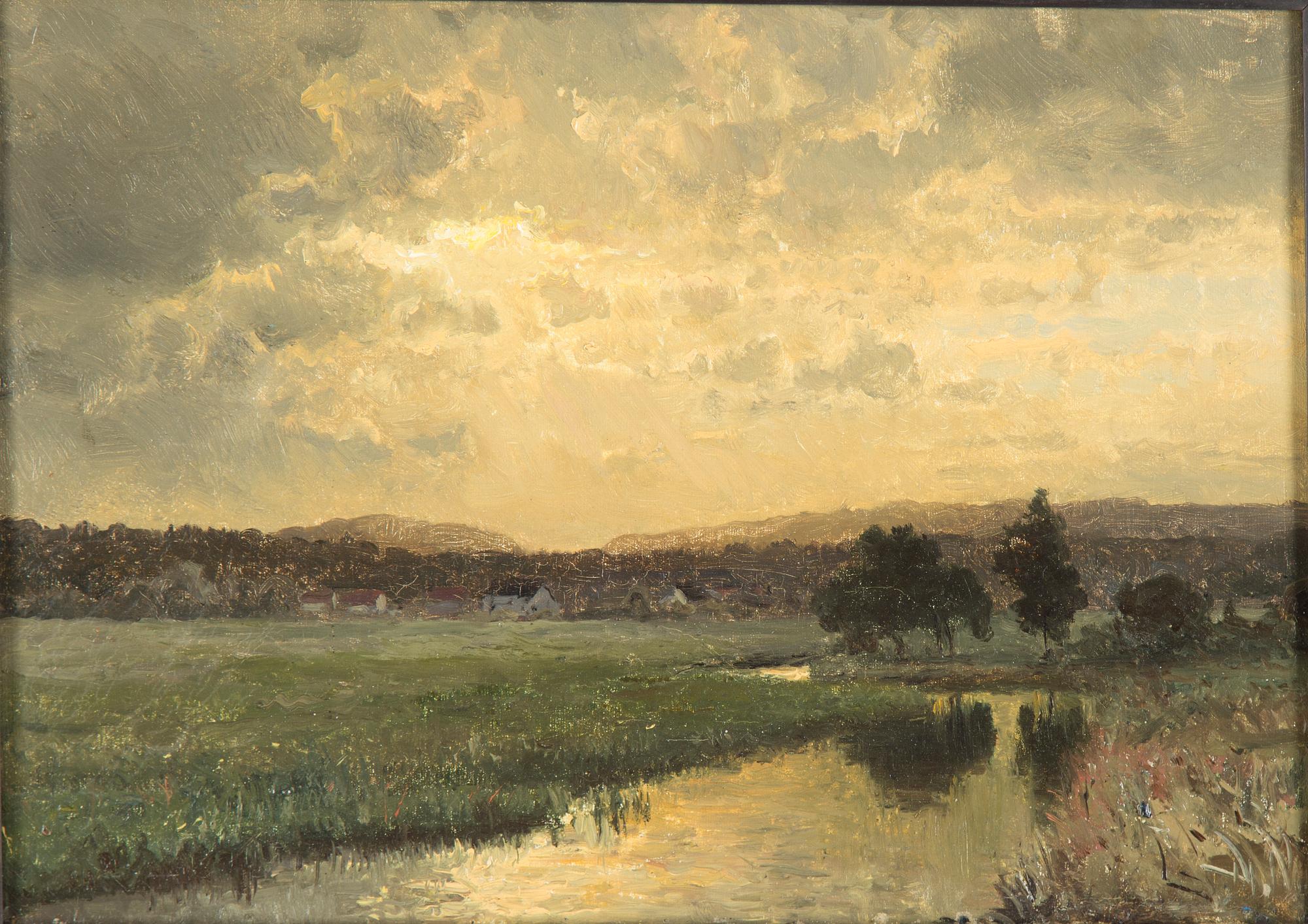 EDVARD BERGH, oil on canvas, verso signed/inscribed Ed. Berg.