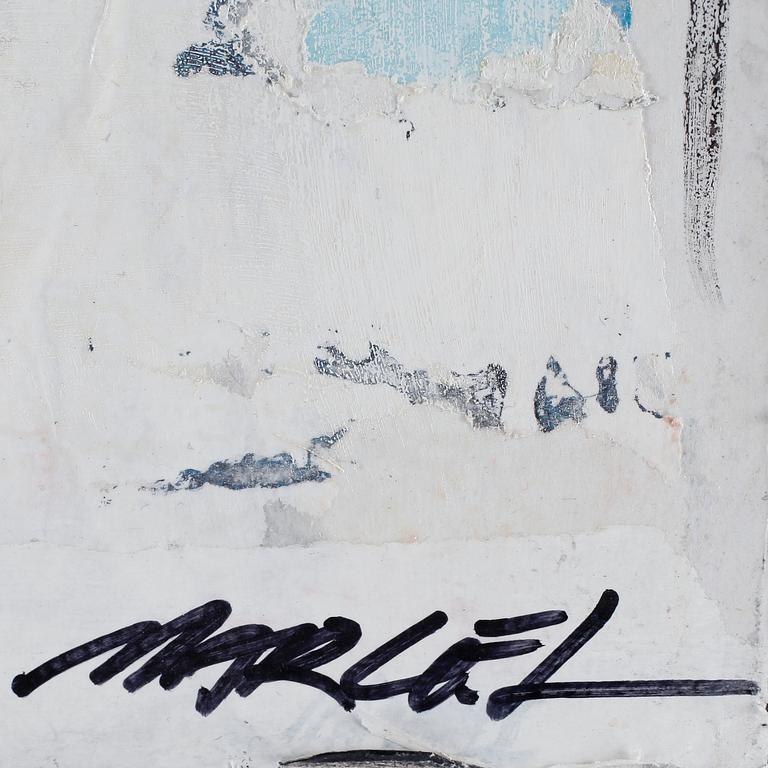 MARCEL STRÜWER, blandteknik och collage. Sign.