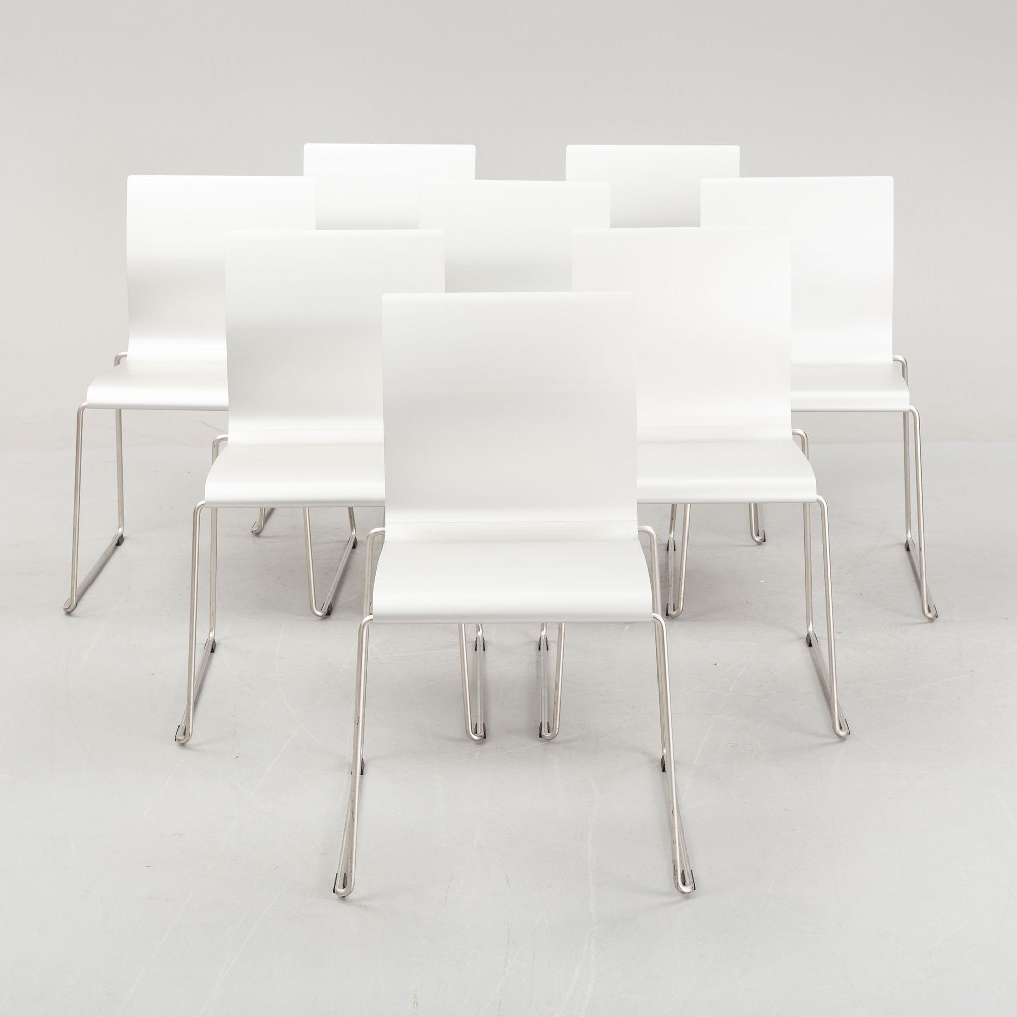 Stefan Borelius och Fredrik Mattsson, a set of eight "Sting 030" charis, Blå Station, the model designed 2003.