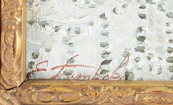 ELENA PETROVA, olja på duk, signerad.