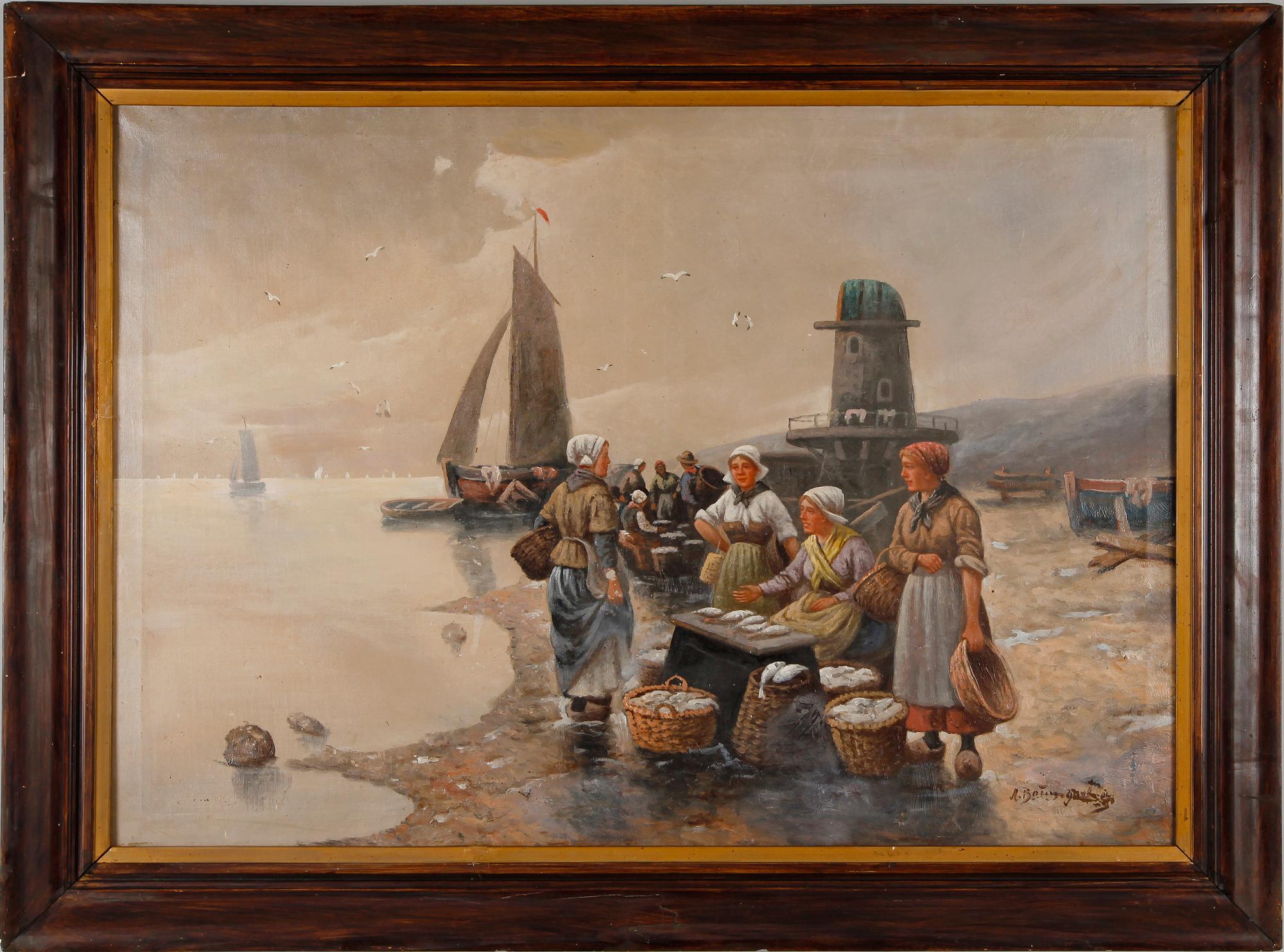 ADOLF BAUMGARTNER, olja på duk, sign.