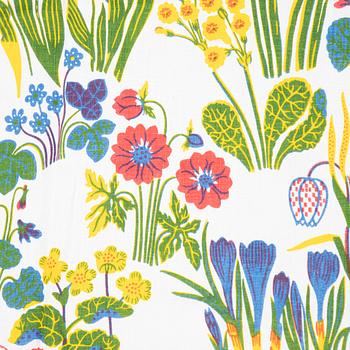 Josef Frank, bordsduk, lin, "Svenska vårblommor", Firma Svenskt Tenn.