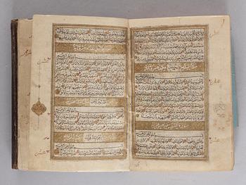 QURAN. Constantinople 1716. Height 15,5 x 11,5 cm.