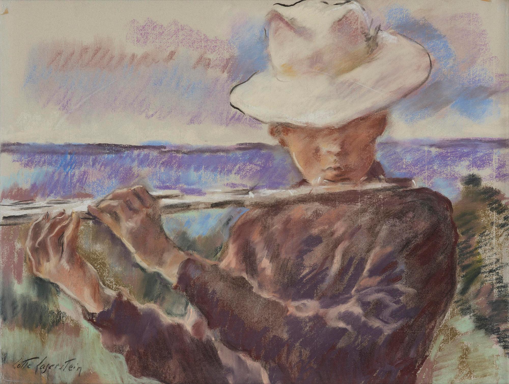 Lotte Laserstein, Girl with a flute.