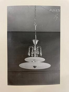 Erik Tidstrand, a model "26856" ceiling lamp, Nordiska Kompaniet, 1920s.