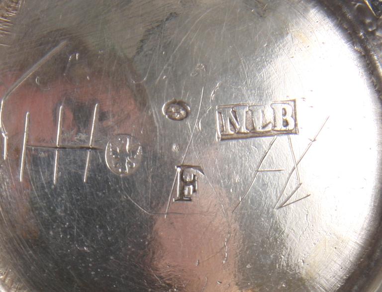BÄGARE, silver. Nils Ljungberg(1752-1788) Örebro.