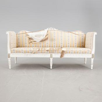 SOFFA, gustaviansk stil, 1800-tal.