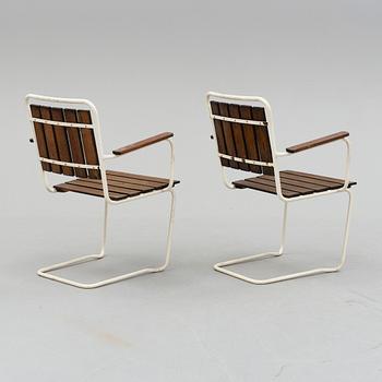 a 5 piece set of 1960's garden furniture.