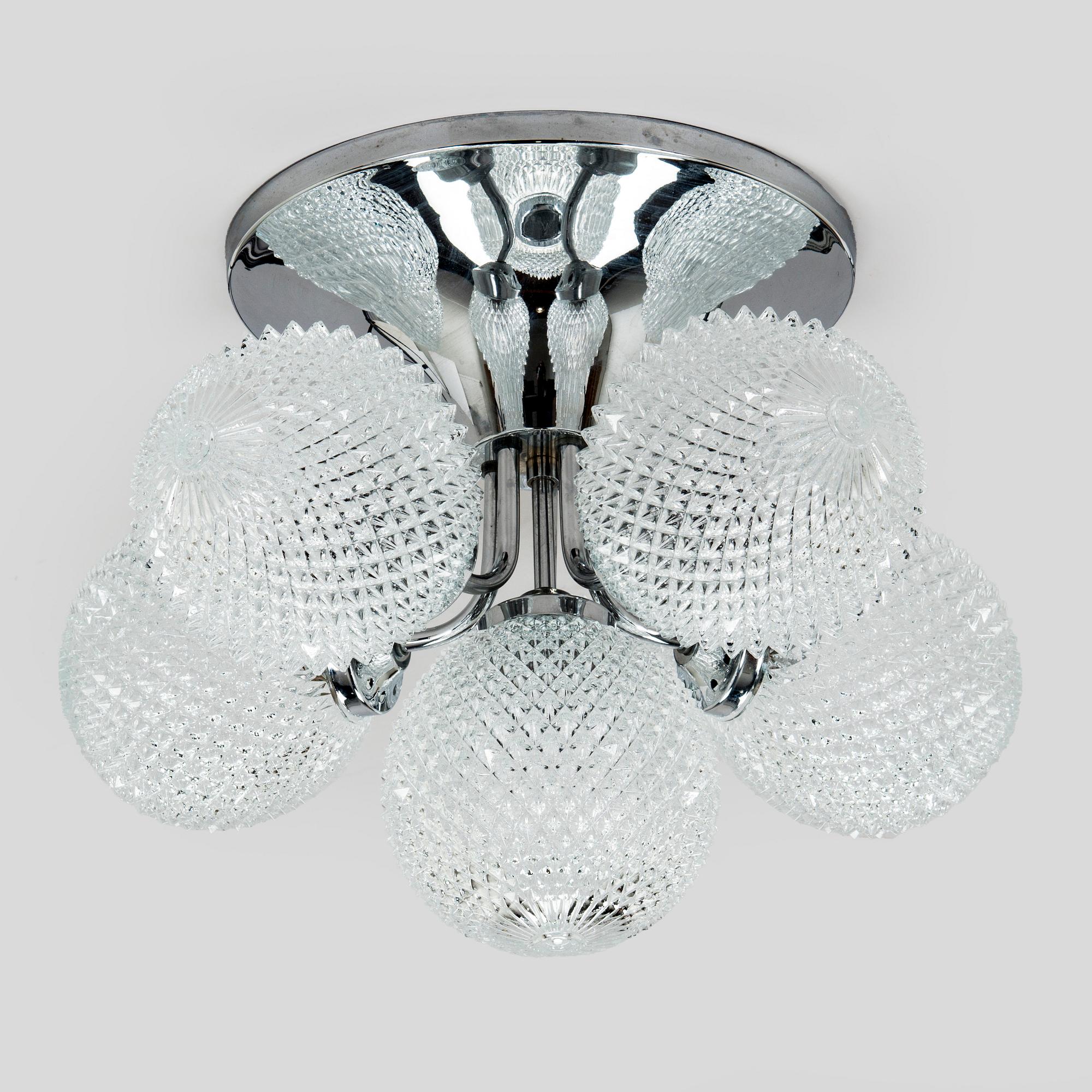 A 1960s/70s ceiling light model KP 555, Hyval, Finland.