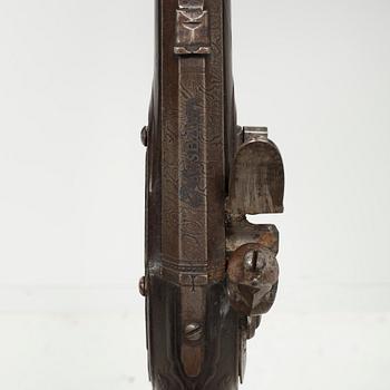 A flintlock rifle from Nusbaum in Stockholm, 18th century.