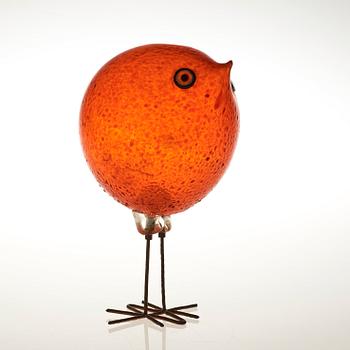 A Peter Pelzel 'Pulcino' glass bird, Vistosi, Italy 1960's.