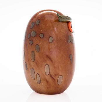 Oiva Toikka, A glass bird, 'Uhuu', signed O. Toikka Nuutajärvi.