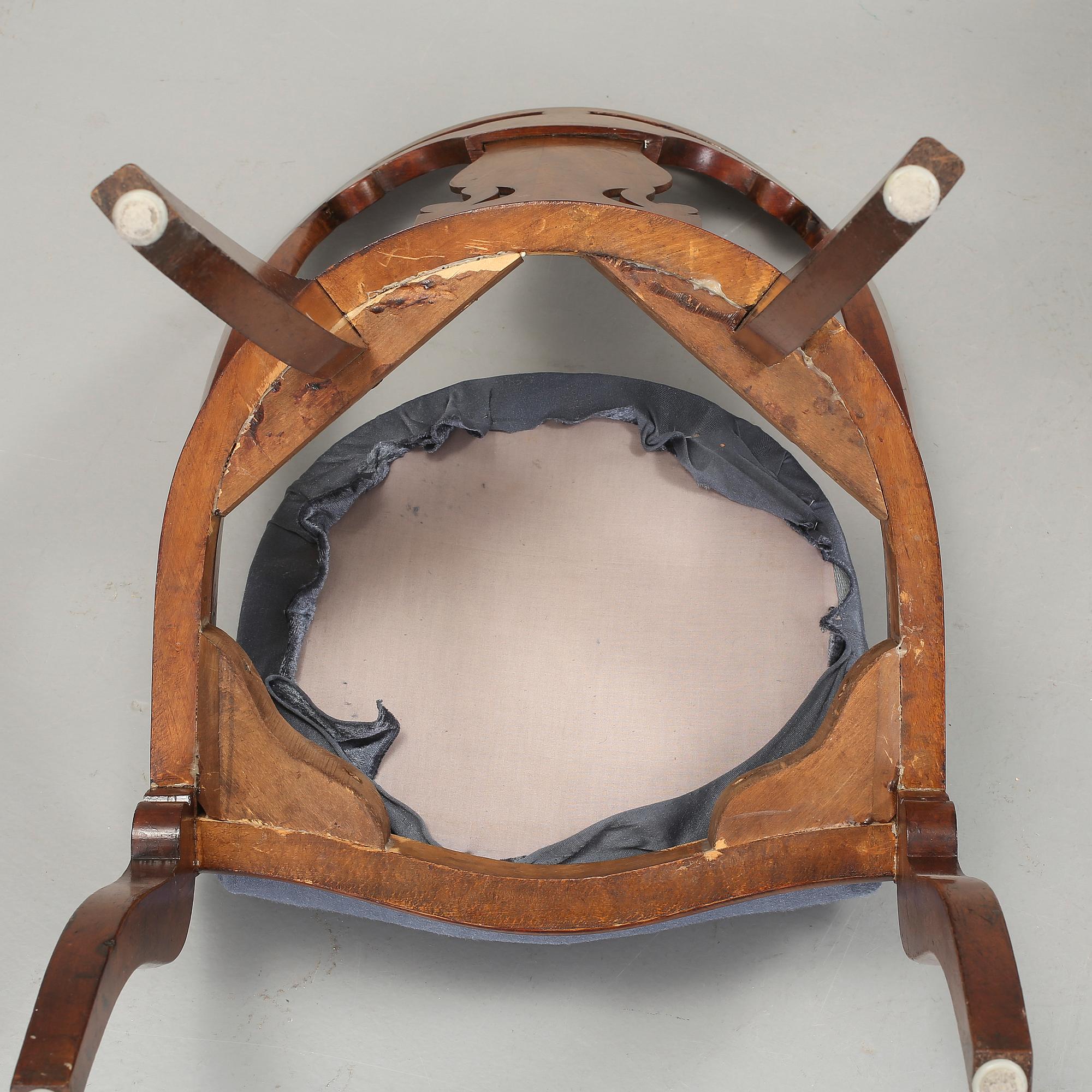 STOLAR, 3 st, sk Göteborgsstolar, 1800-tal.